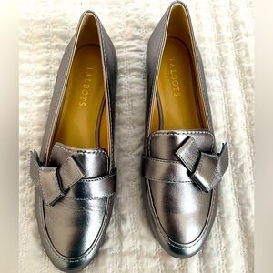 Talbots gunmetal Ryan knot loafers